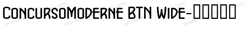 ConcursoModerne BTN Wide字体转换